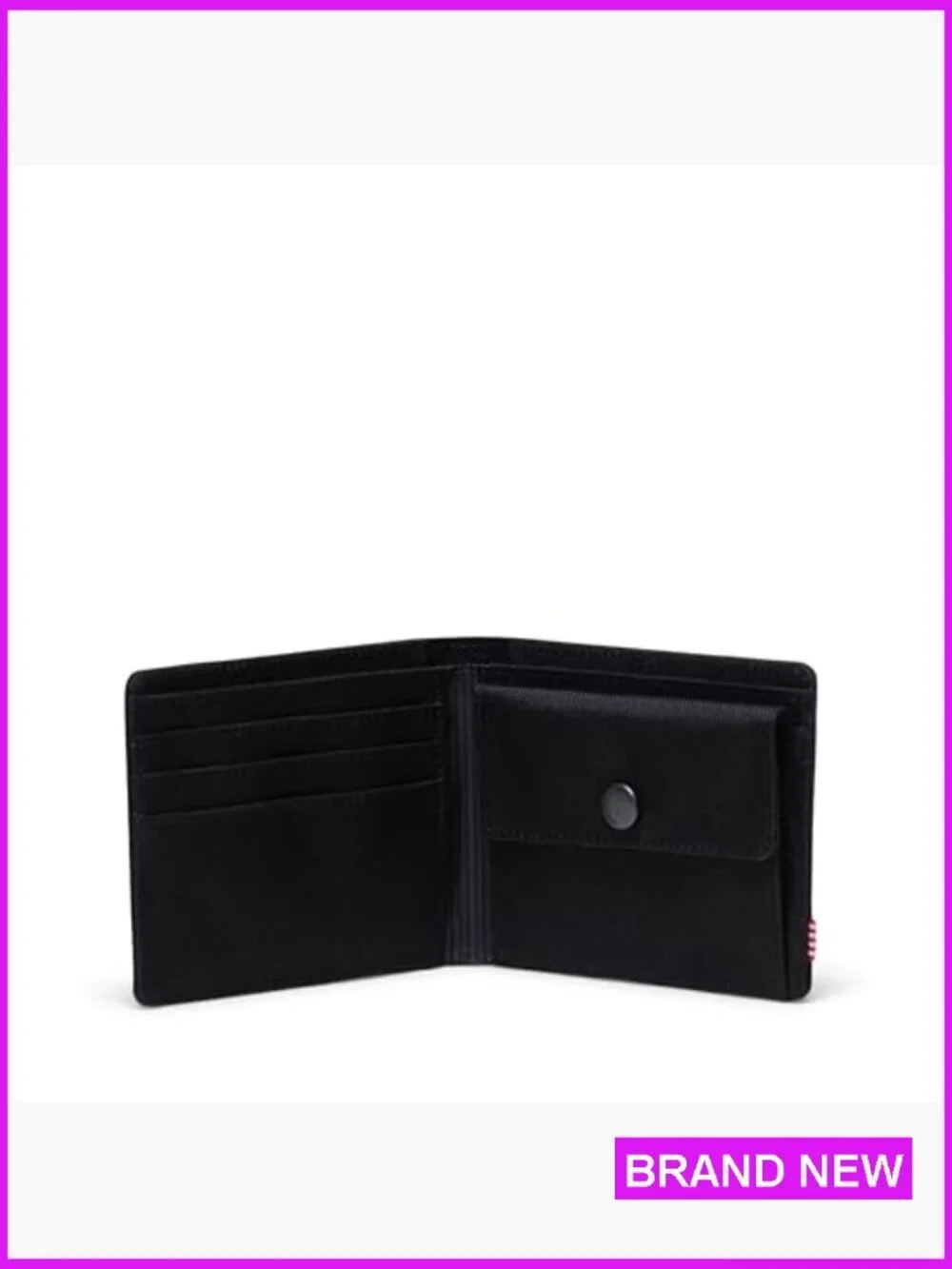 Recycled Polyester RFID Blocking Bi-Fold Wallet Classic Minimal Mens Accessory